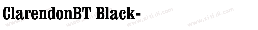 ClarendonBT Black字体转换